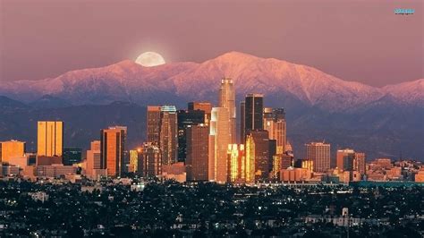 Download Los Angeles Skyline Wallpaper Gallery