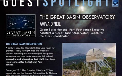 The Great Basin Observatory Is Guest Spotlight Great Basin National
