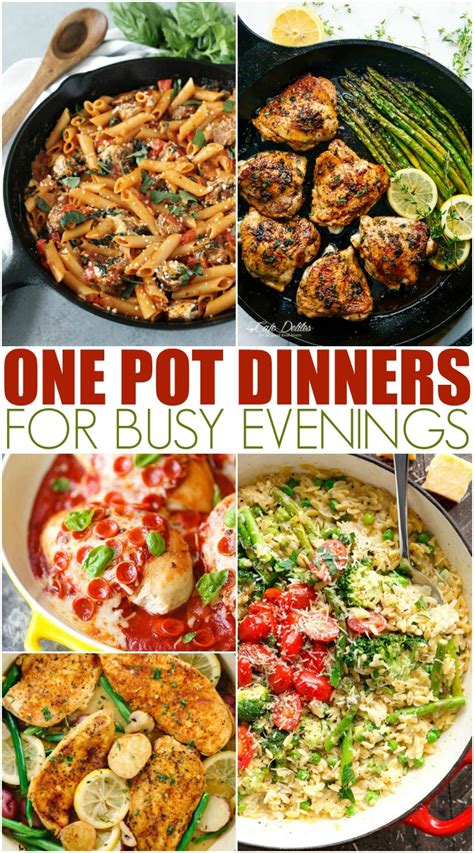 One Pot Dinners For Busy Evenings Mamanista