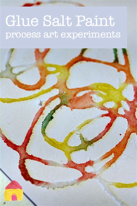 Salt Glue And Watercolor Paint Process Art Activity Process Art Salt Art Art Activities