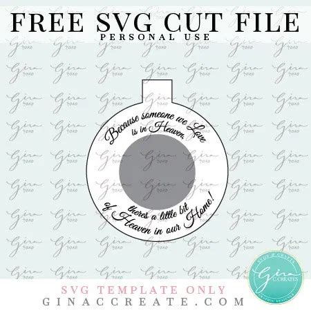 Download How to make a Memorial Ornament with Free SVG Template ...