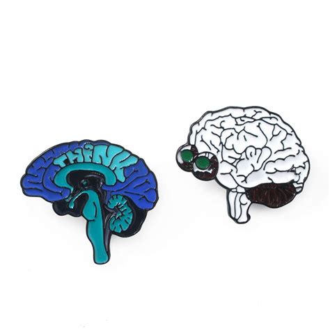 Creative Anatomical Brain Brooches Medical Human Organs Brooch