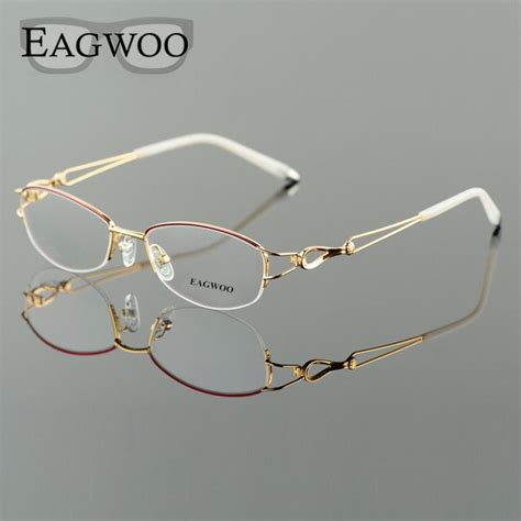 Online Shop Chashma Brand Eyeglasses Diamond Trimmed Rimless Glasses