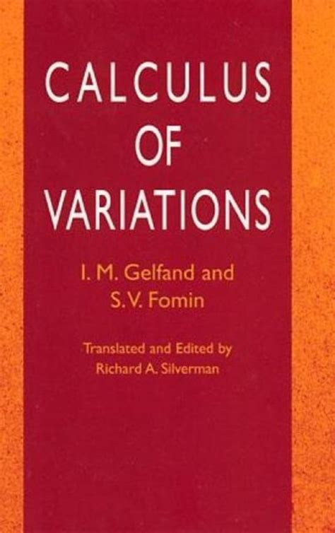 Calculus Of Variations 9780486414485 Gelfand And Fomin Boeken