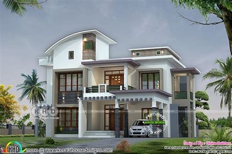 ₹60 Lakhs Cost Estimated 3310 Square Feet Modern Home Kerala Home