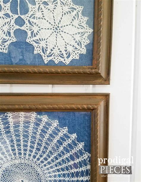 Framed Doily Wall Art From Curbside Finds Prodigal Pieces