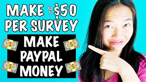 legit high paying surveys up to 50 a survey and earn paypal cash [make money surveys] youtube