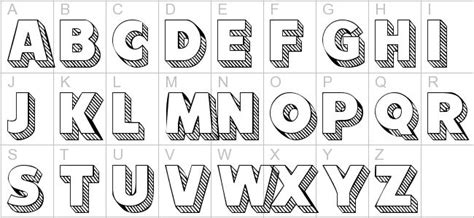 9 Block Letter Font Alphabet Template Images Printable Block Letters
