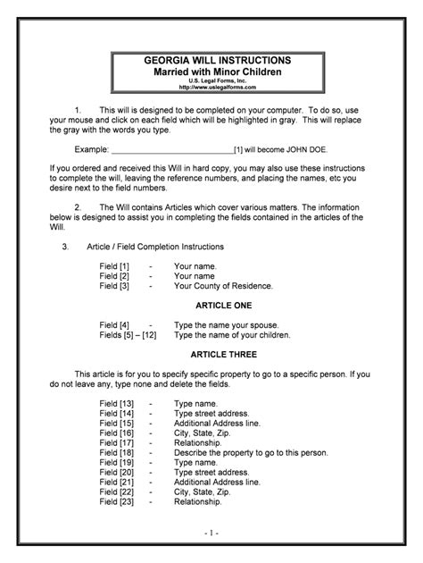 Irs form 990 n pdf. Fill, Edit and Print Georgia Legal Last Will and Testament ...