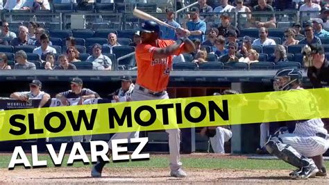 Yordan Alvarez Slow Motion Home Run Baseball Swing Hitting Mechanics