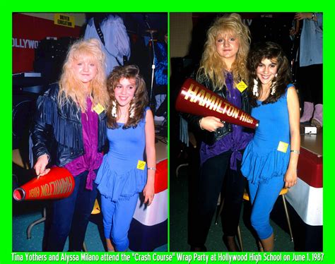 Tina Yothers And Alyssa Milano Attend The Crash Course Wrap Party At