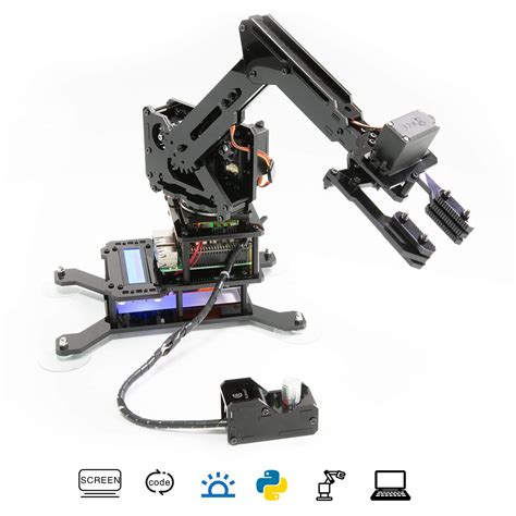 Buy Adeept RaspArm 4 DOF Robotic Arm Kit For Raspberry Pi 4 3 Model B