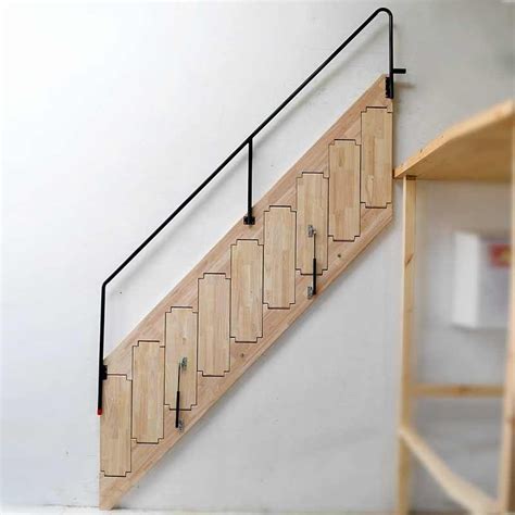 Foldable Stairs Space Saving Staircase Wood Stairs Tiny House Stairs