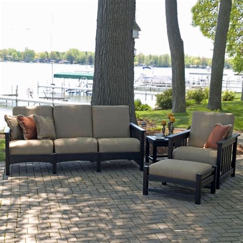 Polywood 4 Piece Outdoor Living Patio Set Outdoor Living Outdoor