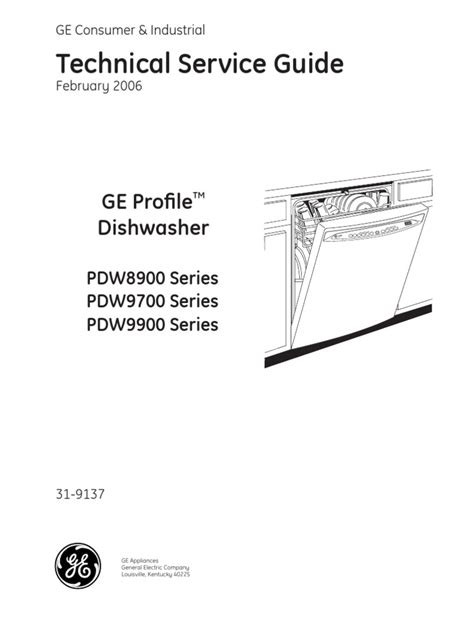 Dishwasher Ge Manual