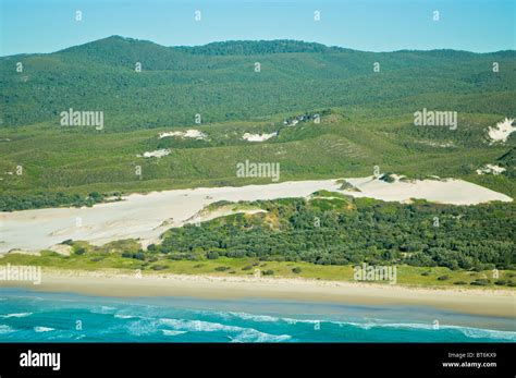 Aerial View Of Moreton Island Queensland Australia Stock Photo Alamy