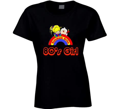 Rainbow Brite 1980s Girl T Shirt Retro Cartoon 80s Tshirt