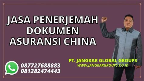 Dokumen Asuransi China – Jangkar Global Groups