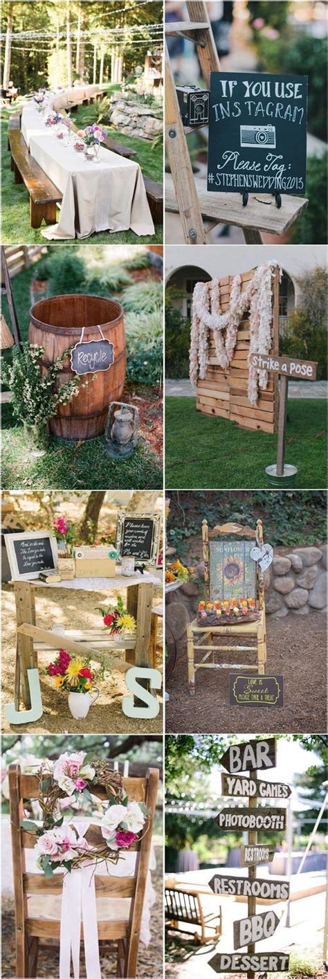 35 Rustic Backyard Wedding Decoration Ideas Backyard Wedding