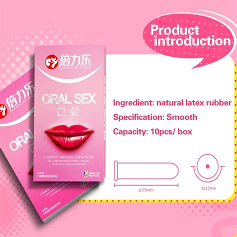 10Pc Box Women Mouth Oral Sex Condom Penis Sleeve Oral Sex Blowjob