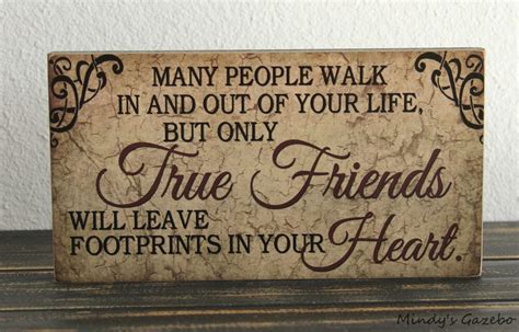 Primitive Country Wood Friendship Sign Handmade