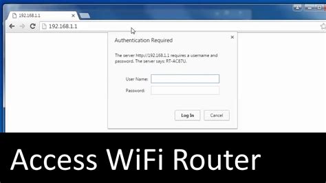 Accessing Wifi Router Configuration Page Youtube