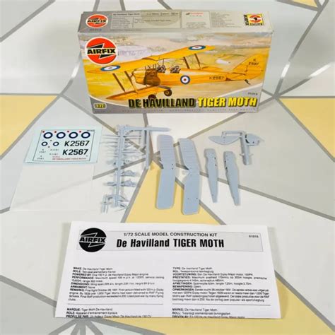 AIRFIX MODEL KIT De Havilland Tiger Moth K Fixed Wing B Vintage