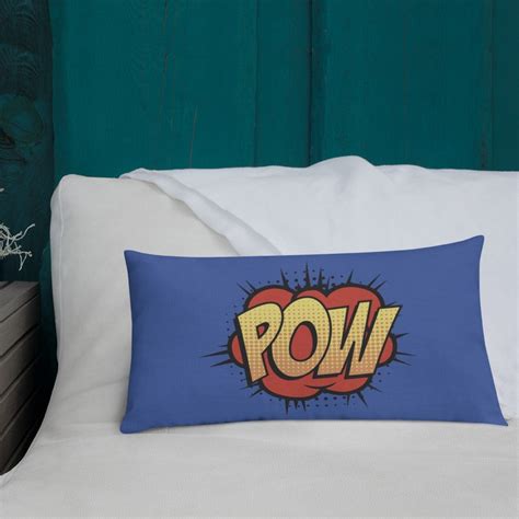 Cartoon Pillow Pow Cartoon Decor Pillow For Kids Room Etsy