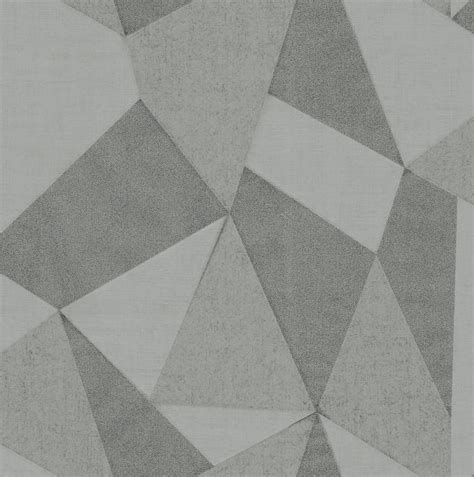Milano 8 Fractal Large Grey Triangles Wallpaper By Fine Decor M95601