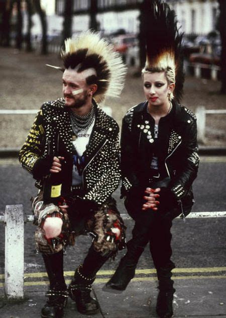 A Pair Of Punks Photographed In Wellington Square Chelsea In 1985