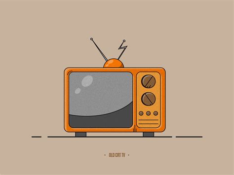 Old Tv Illustration Old Tv Graphic Design Lessons Graphic Design