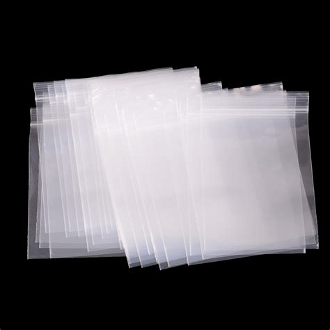 100pcs Thick Transparent Small Reclosable Plastic Poly Bag Jewelry
