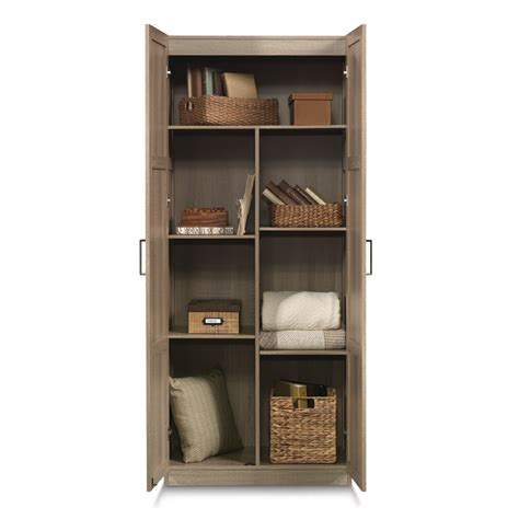 Sauder 2 Door Storage Cabinet With Adjustable Shelves Oak Finish
