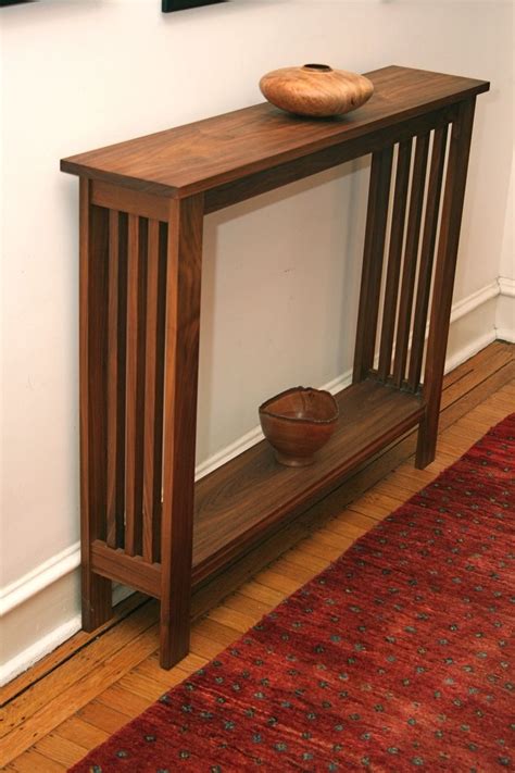 Walnut Hall Table | Craftsman furniture, Arts and crafts furniture