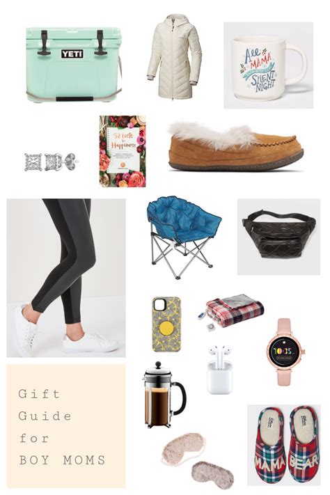 Items include flowers, books, gift baskets and more. Boy Mom Gift Guide | Unique gifts for mom, Gift guide ...