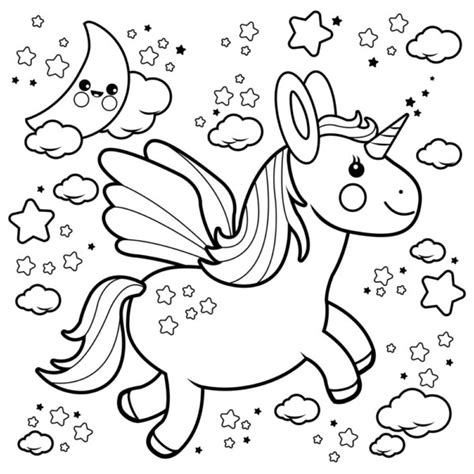 Dibujos de unicornios para colorear | Colorear imágenes