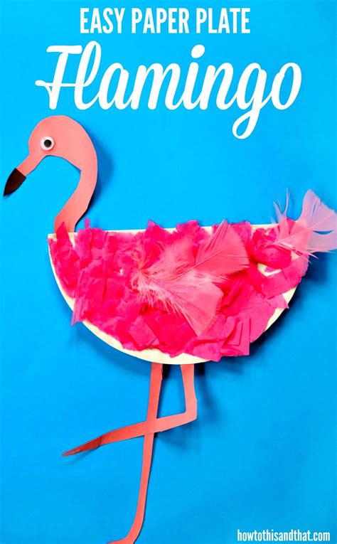 Easy Paper Plate Flamingo Craft Fun For All Ages Flamingo Craft