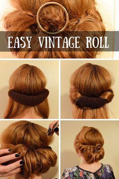 Vintage Roll Updo Style And Beauty