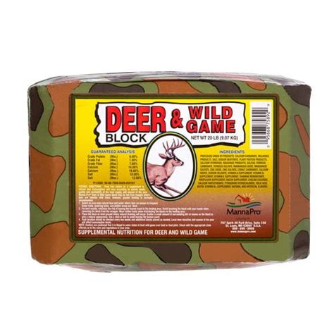 Manna Pro Deer And Wild Game Attractant Block 20 Lb