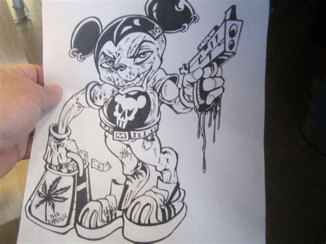 Gangsta Mickey Mouse Drawing At Getdrawings Free Download