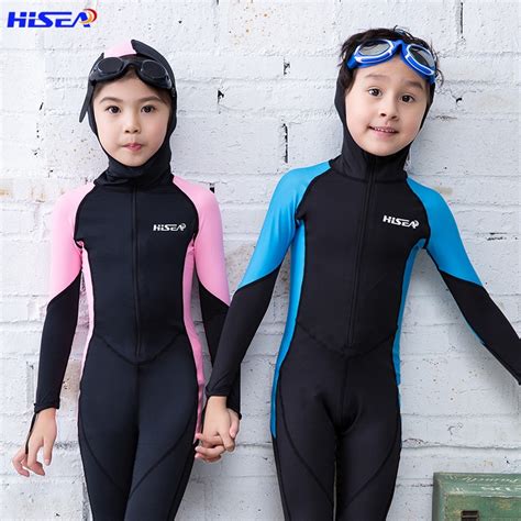 Hisea Kids Wetsuits Swimmimg Diving Suits Water Sports Clothing For