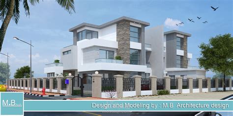 twin villa design 2dand 3d مستقل