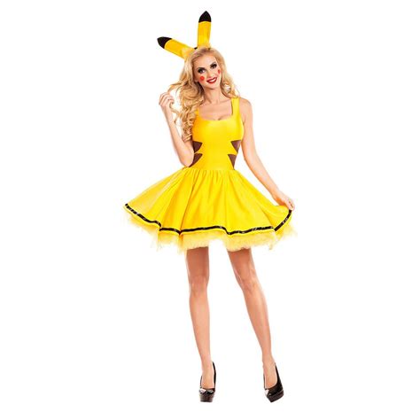 Jual Import Plus Size Sexy Pikachu Costume For Women Halloween Anime Pikachu Cosplay Christmas