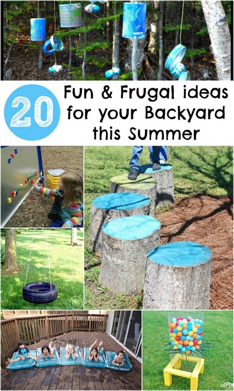 20 Fun And Frugal Ideas For Your Backyard This Summer In The Playroom