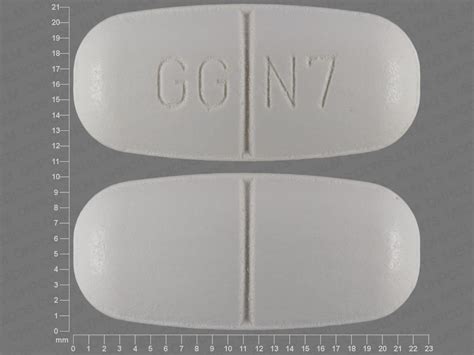 Pill Finder Gg N7 White Elliptical Oval