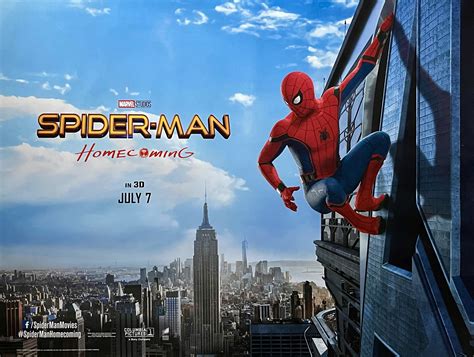 Original Spider Man Homecoming Movie Poster Tom Holland Marvel
