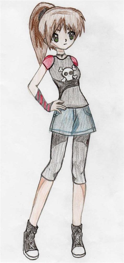 Anime Punk Girl By Mercuryh09 On Deviantart