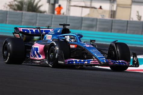 Pierre Gasly Bwt Alpine F1 Team A522 2022 Post Season Testing Yas