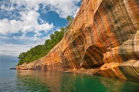 Amazing Colors Of The Pictured Rocks Cliffs Pictured Rocks National