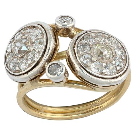 18 Karat Yellow Gold Gents Rolex Style Diamond Ring At 1stdibs